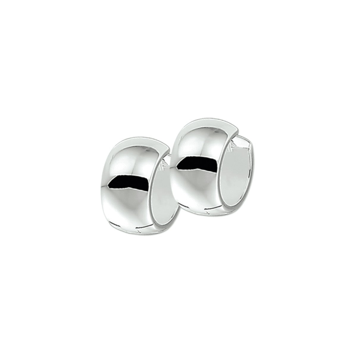 Fantasy Collection Oorbellen bol 17 mm zilver
