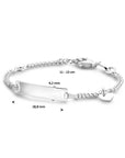 Zilveren Graveerarmband hart plaat 4,2 mm - 1008235 - PansiteNederland.nl