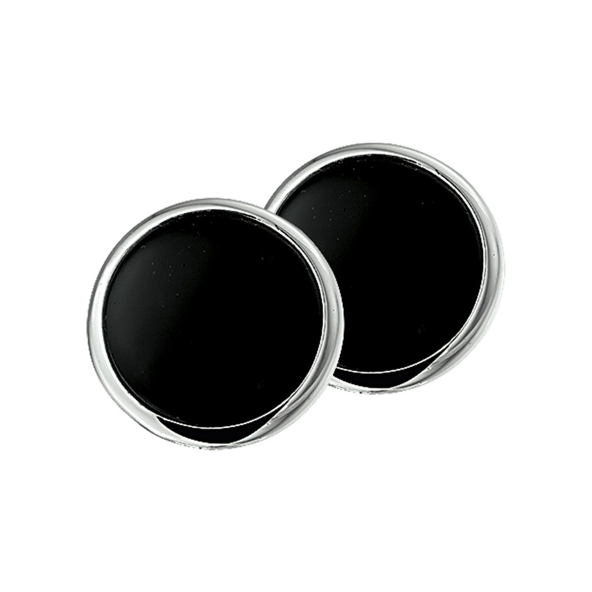 Fantasy Collection Oorclips onyx zilver oorbellen