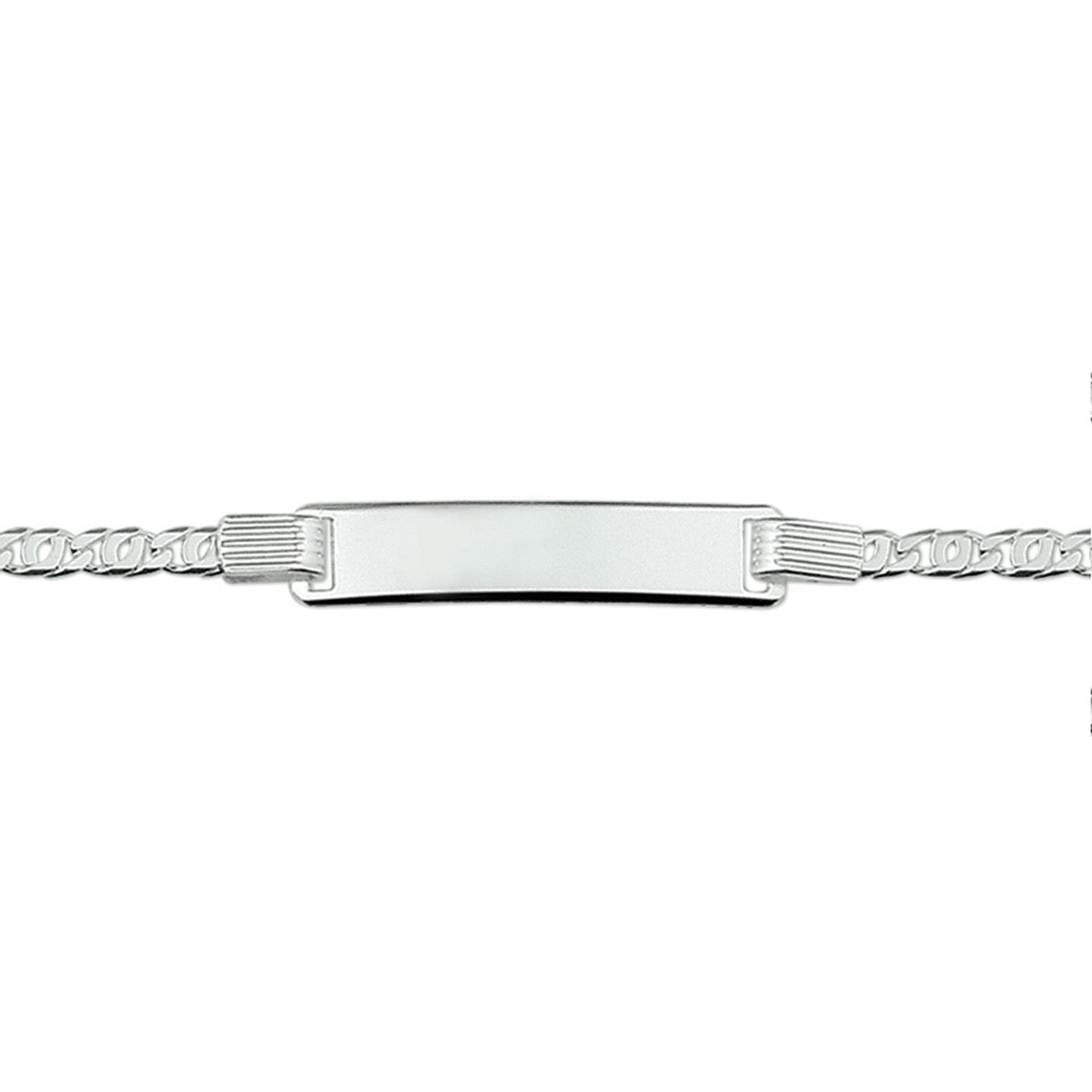 Fantasy Collection Graveerarmband valkenoog plaat 6,0 mm zilver