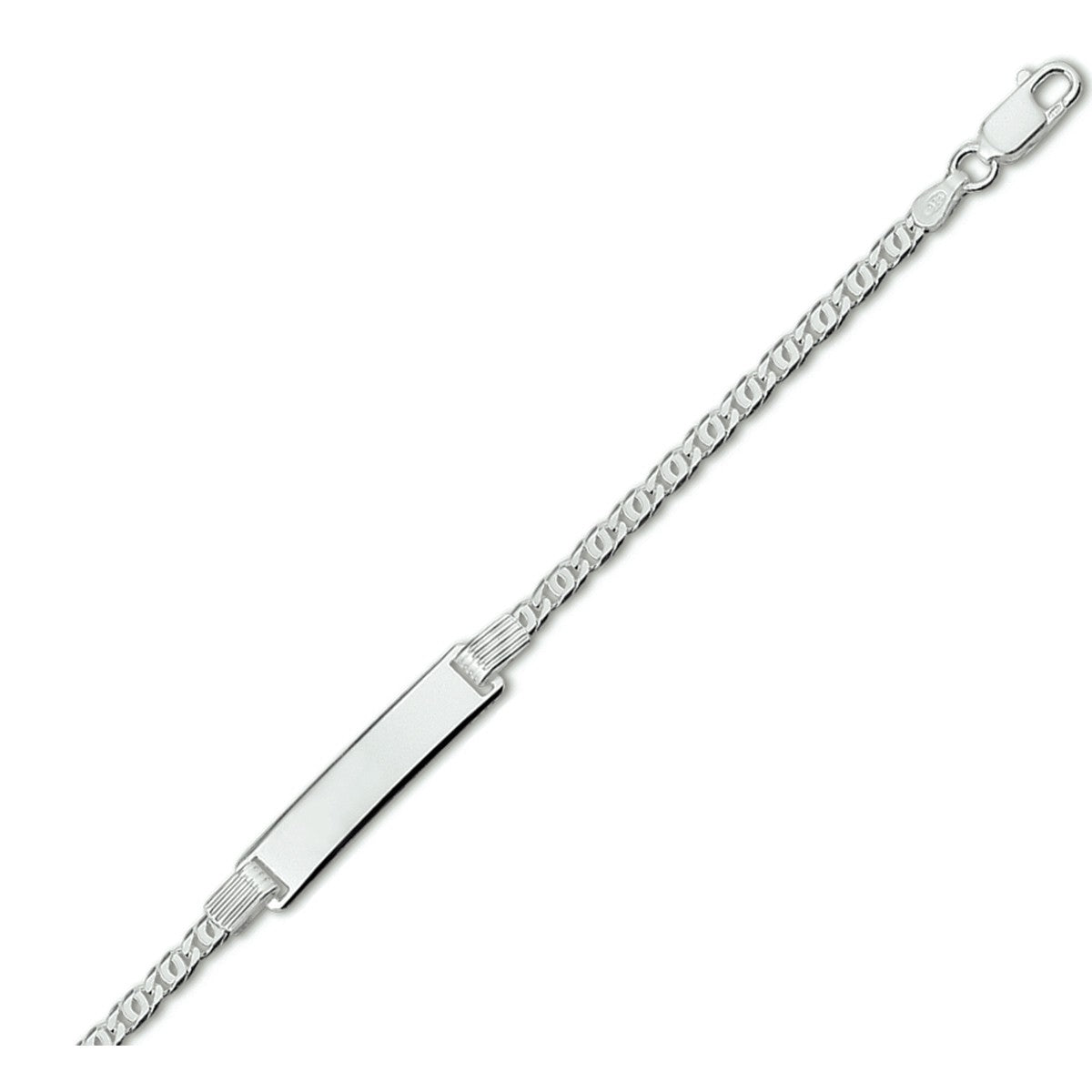 Fantasy Collection Graveerarmband valkenoog plaat 6,0 mm zilver