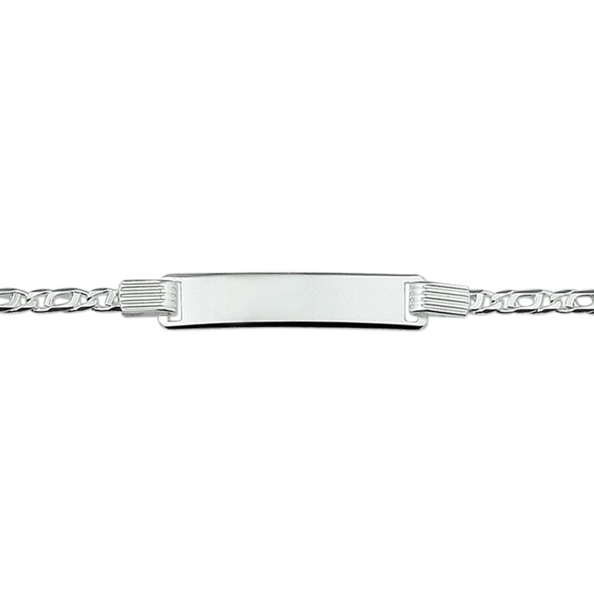 Fantasy Collection Graveerarmband valkenoog plaat 6,0 mm zilver