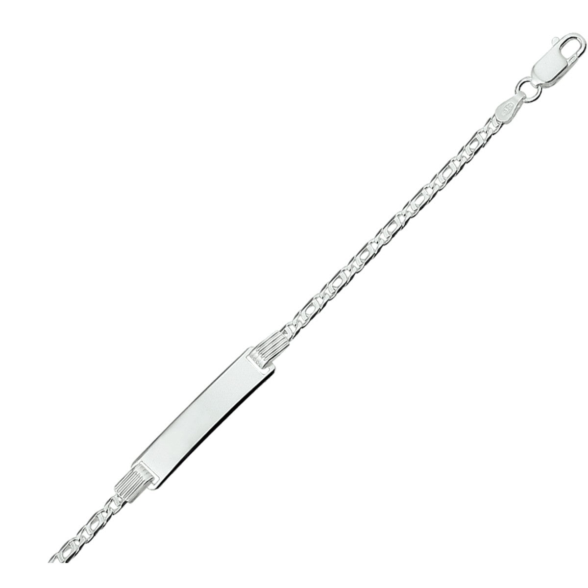 Fantasy Collection Graveerarmband valkenoog plaat 6,0 mm zilver