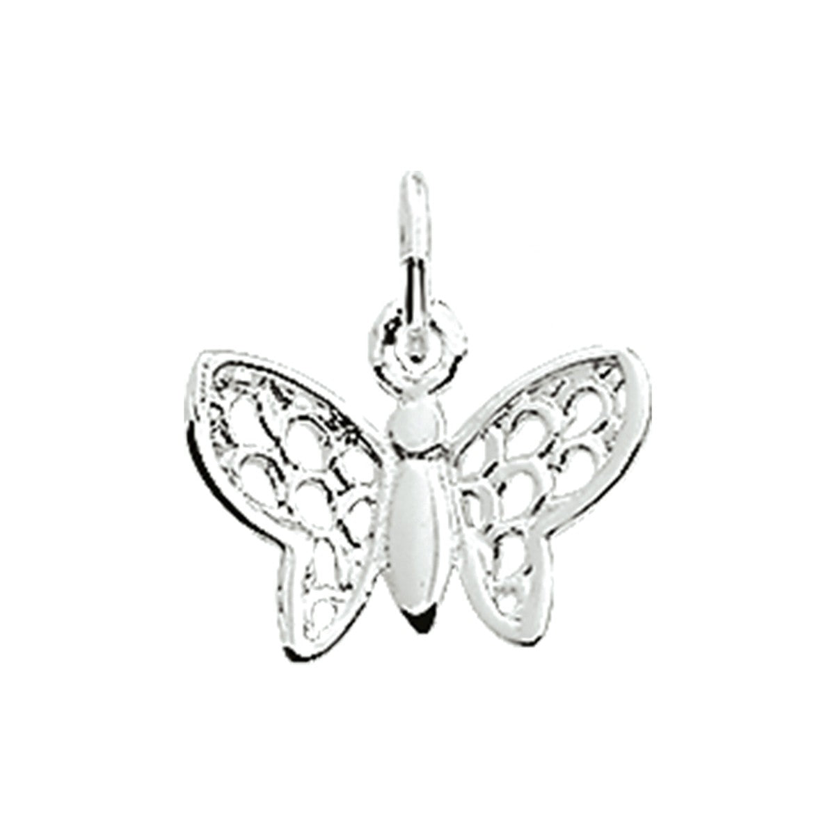 Fantasy Collection Hanger vlinder 10 mm zilver