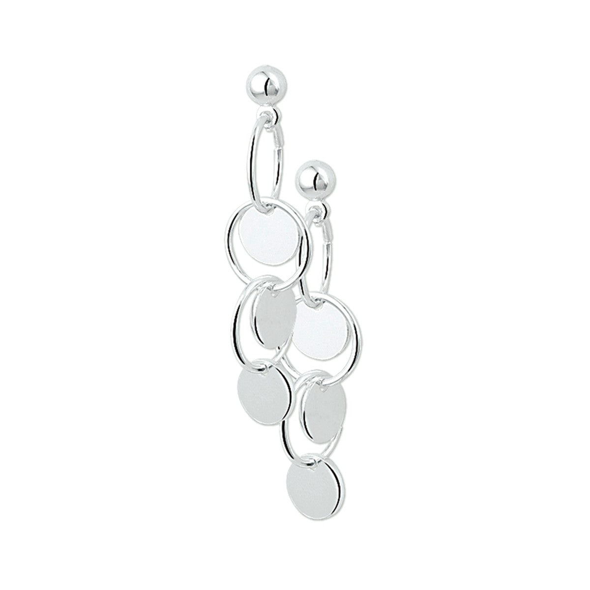 Fantasy Collection Hangende oorbellen zilver