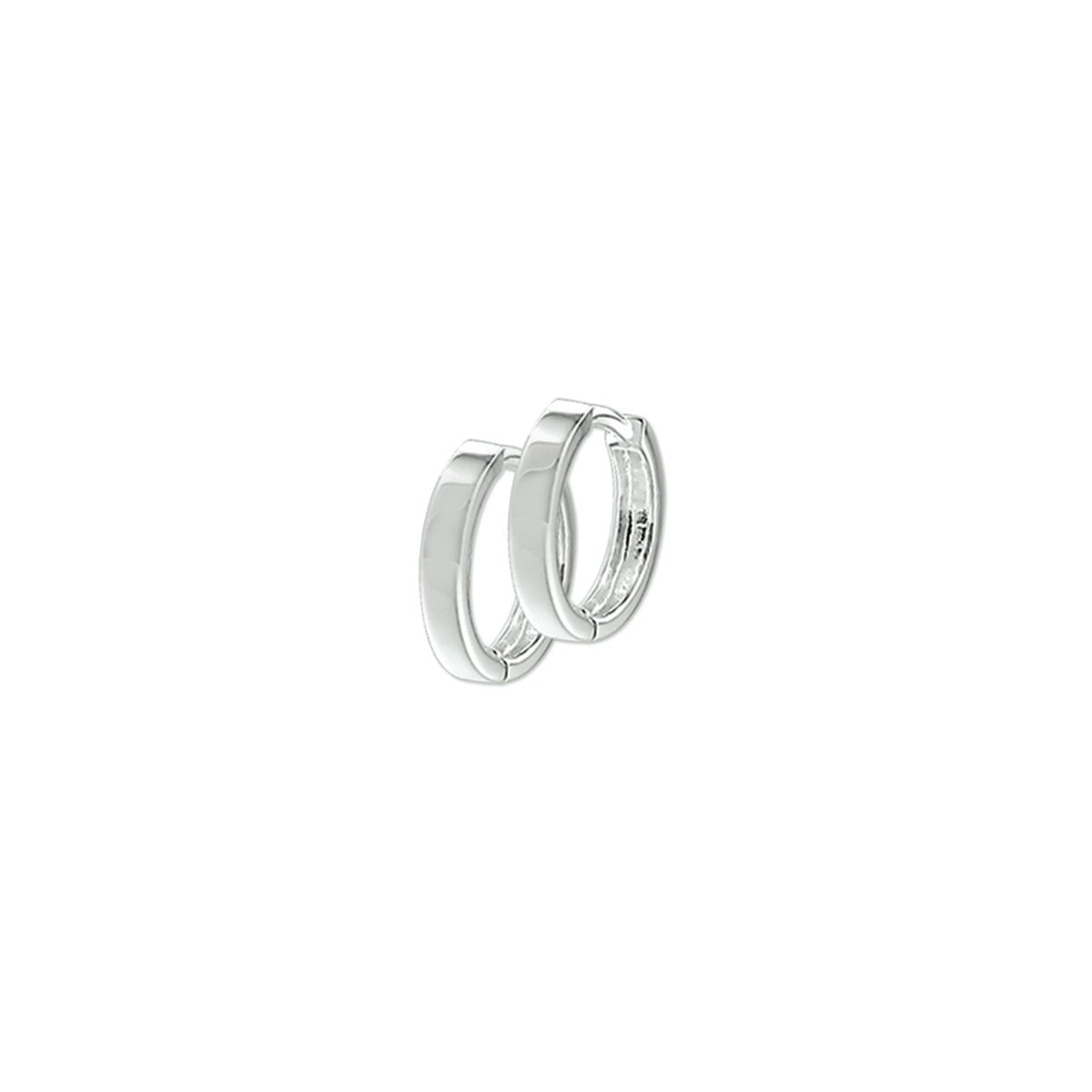 Fantasy Collection Oorbellen 2,5 mm vlak zilver