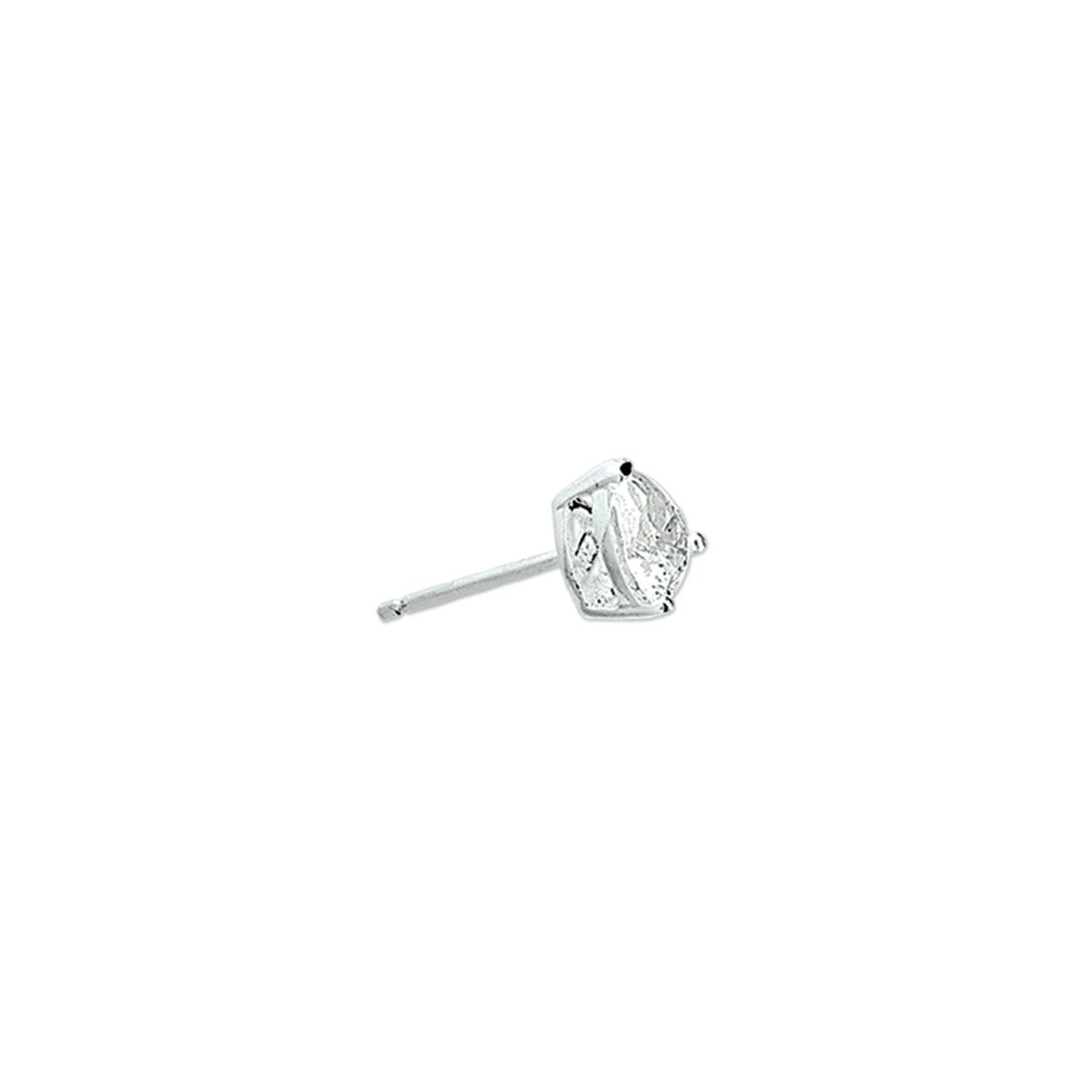 Fantasy Collection Oorbellen hart zirkonia zilver