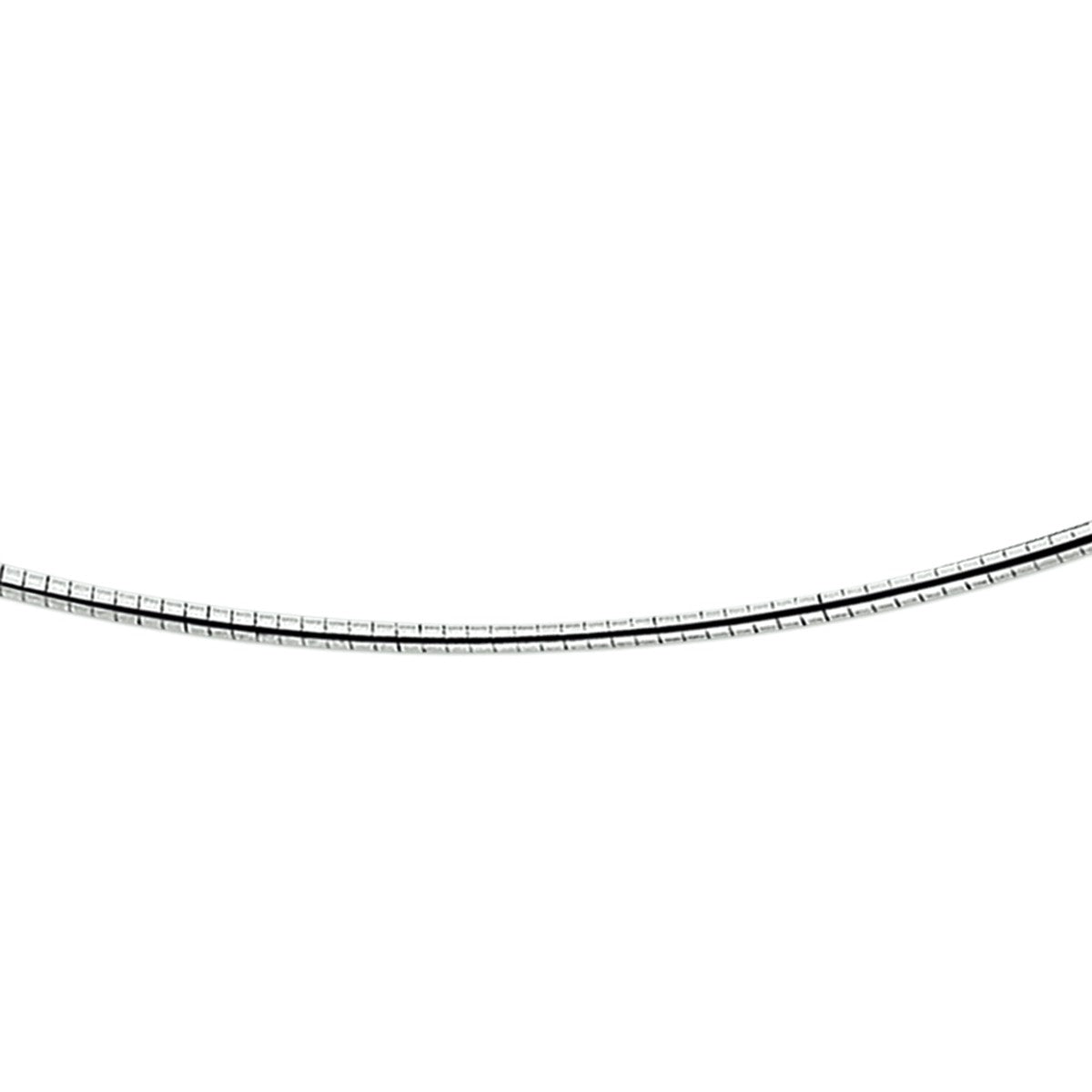 Fantasy Collection Collier omega rond 2,0 mm zilver