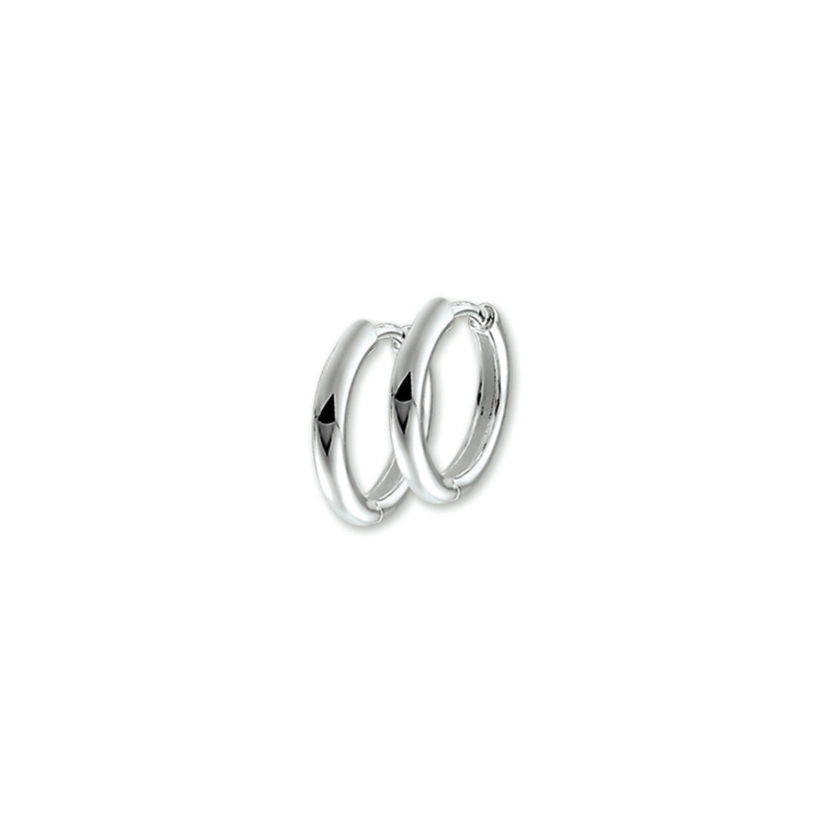 Fantasy Collection Oorbellen mm half rond zilver