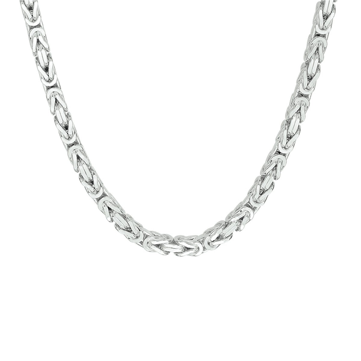 Fantasy Collection Konings 5,0 mm zilver halsketting