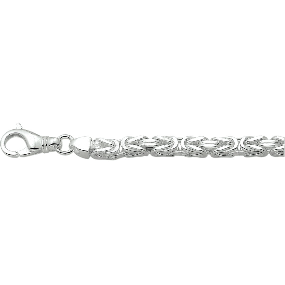Fantasy Collection Konings 6,0 mm zilver halsketting