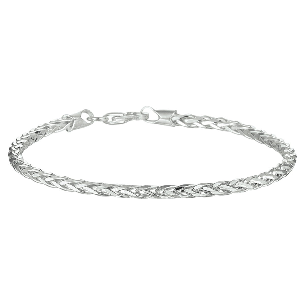 Fantasy Collection Vossestaart geslepen 3,0 mm zilver armband