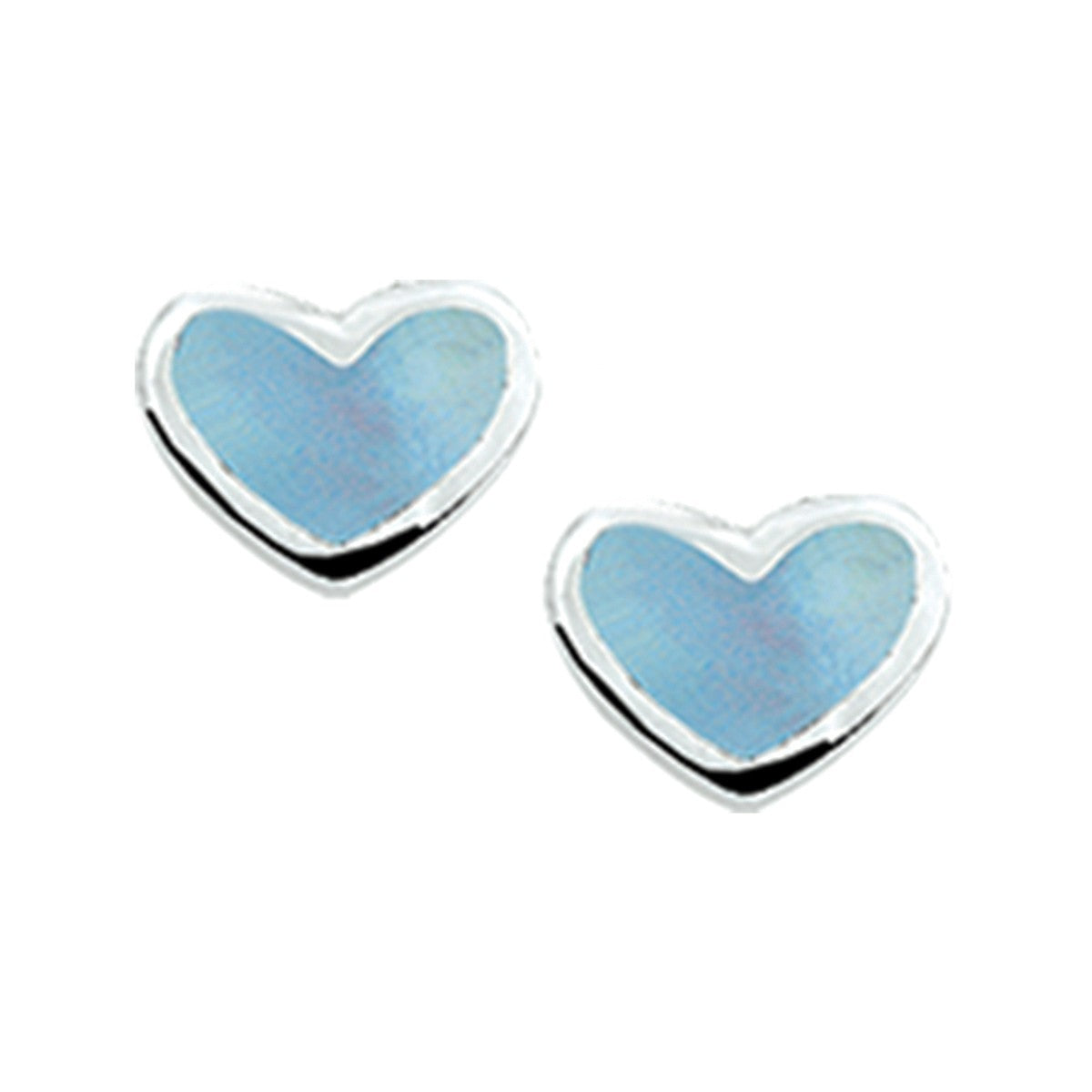 Fantasy Collection Oorbellen hart zilver