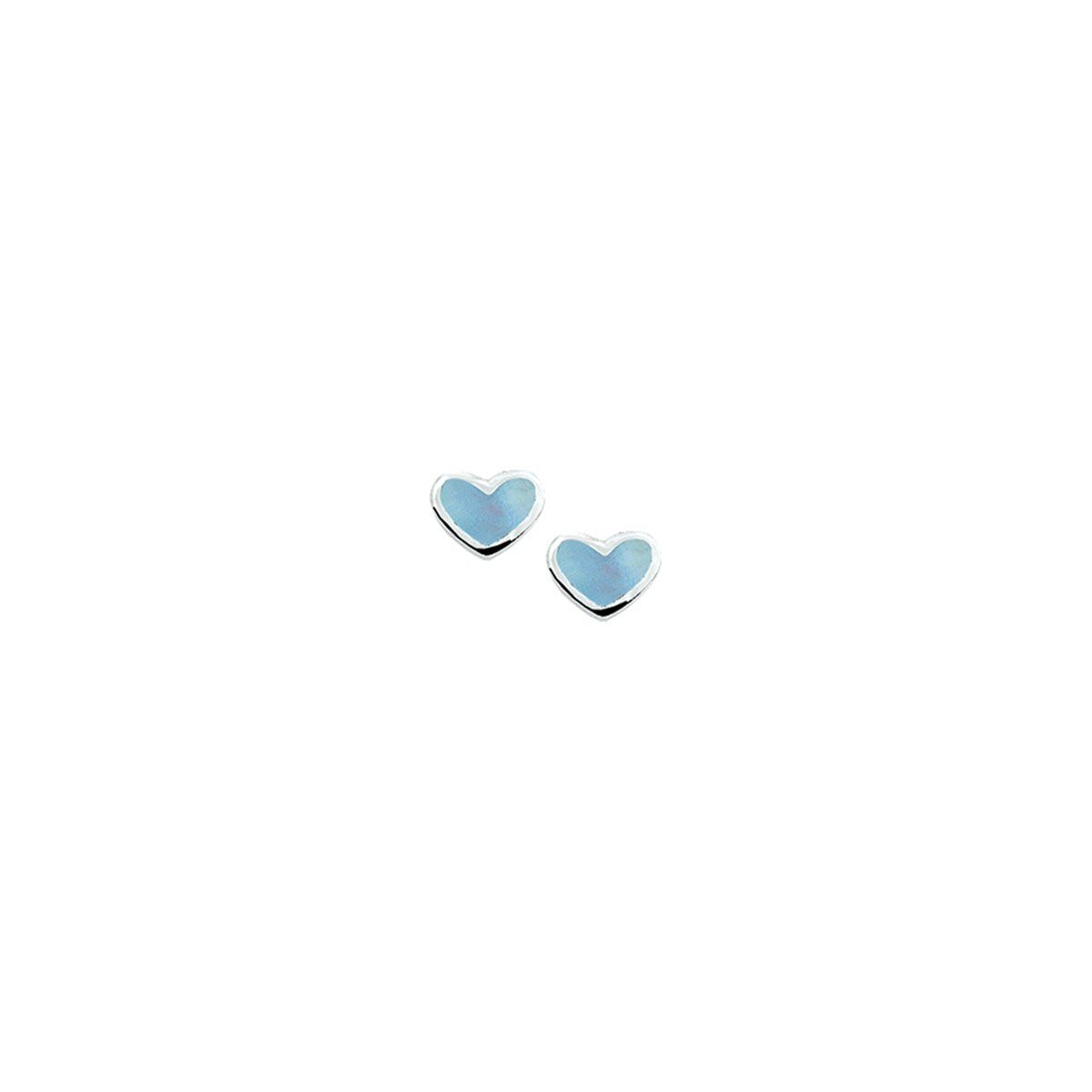 Fantasy Collection Oorbellen hart zilver