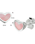 Zilver Oorknoppen Hart 1014264 - PansiteNederland.nl