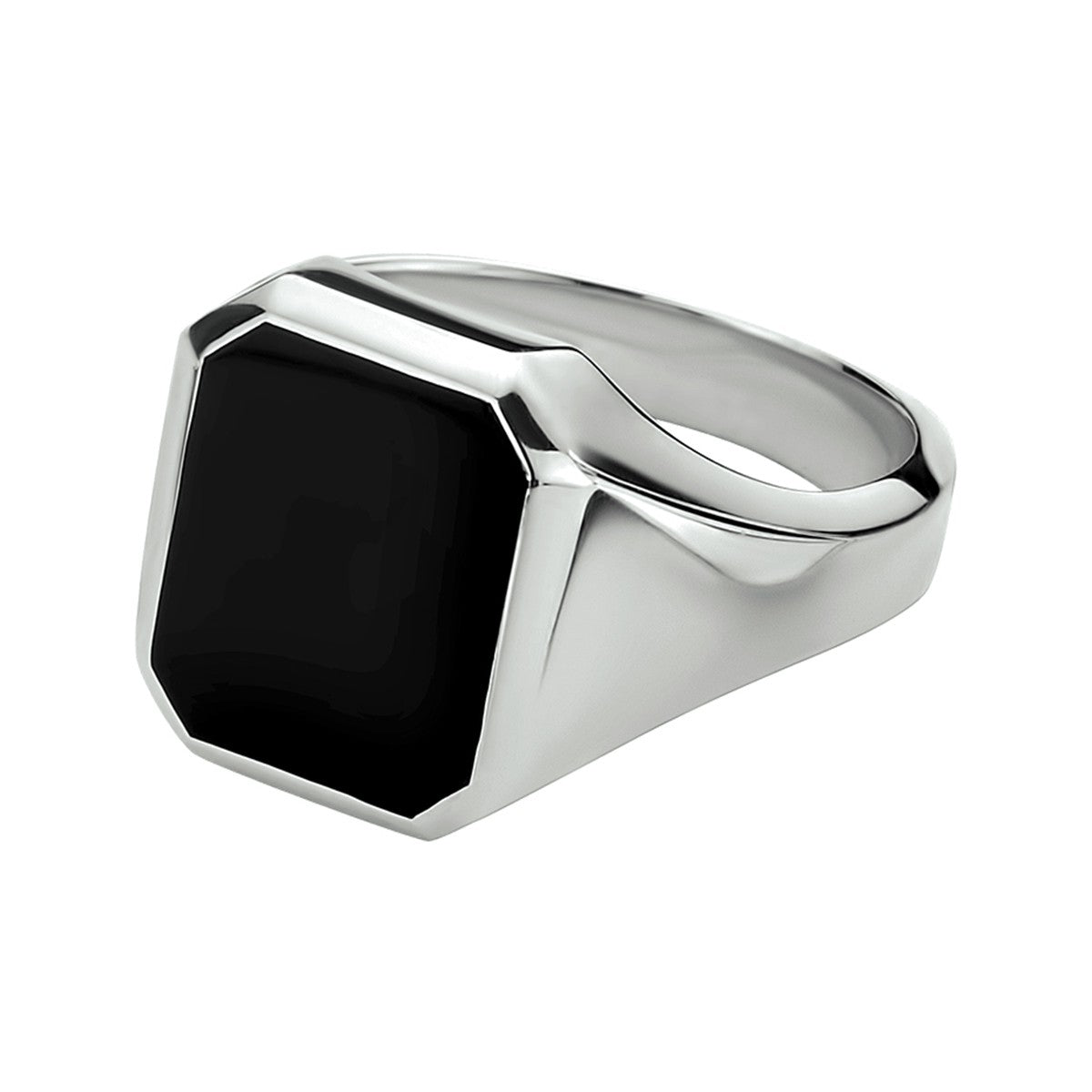 Fantasy Collection Zegelring massief onyx 13 x 11 mm zilver - PSN1014739