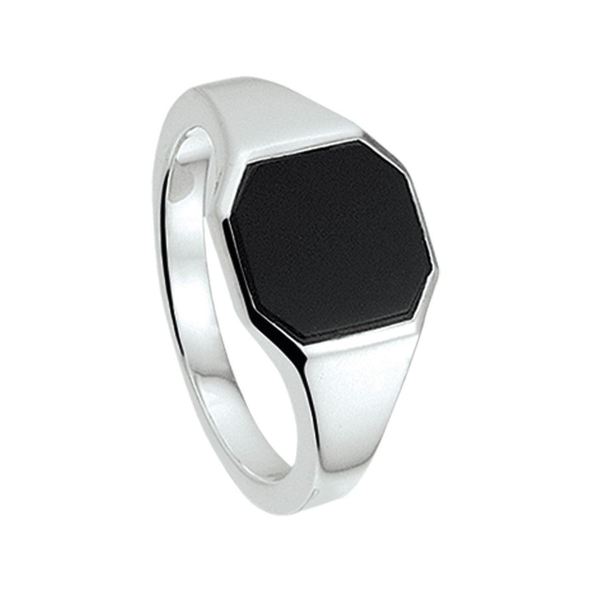 Fantasy Collection Zegelring massief onyx zilver
