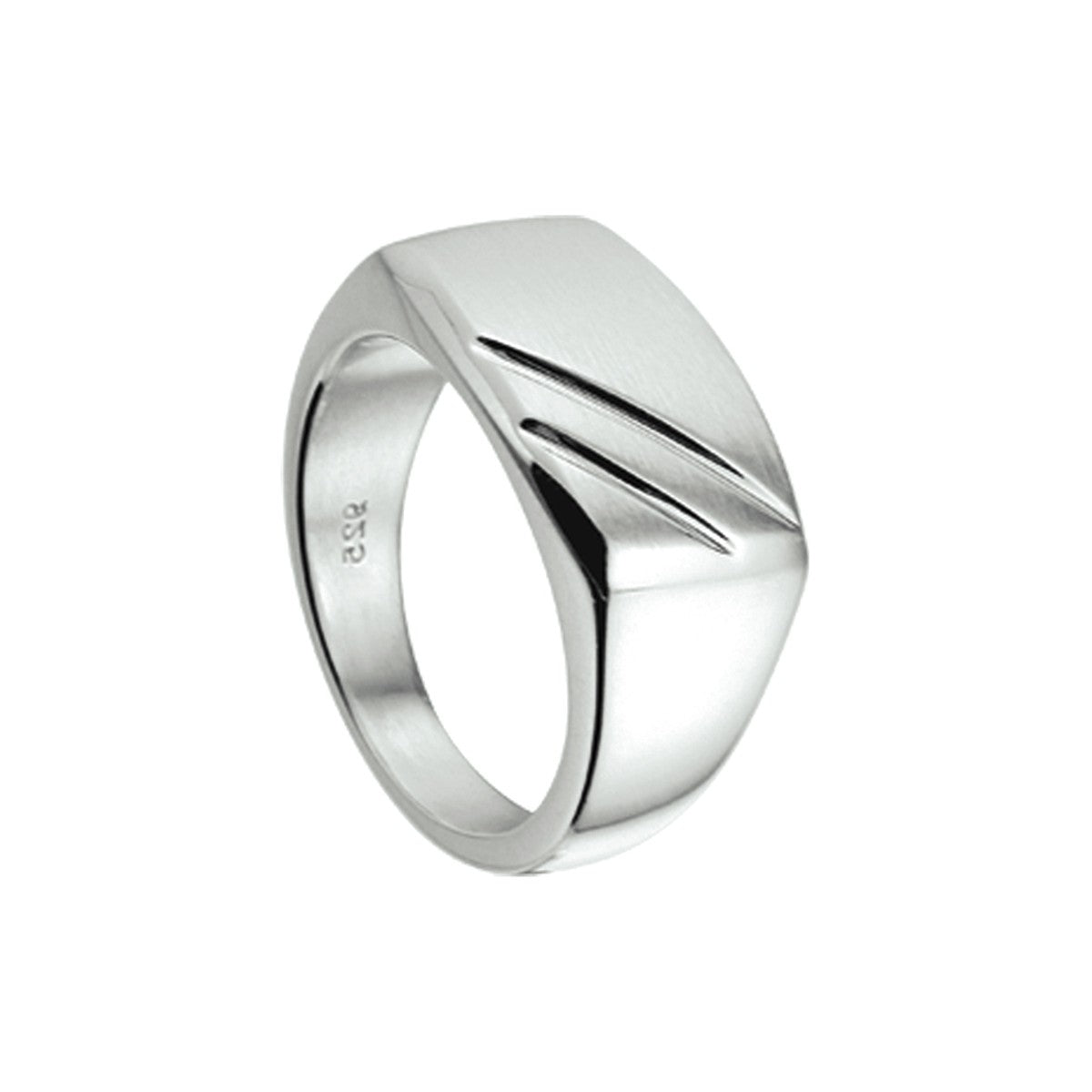 Fantasy Collection Ring poli/mat zilver