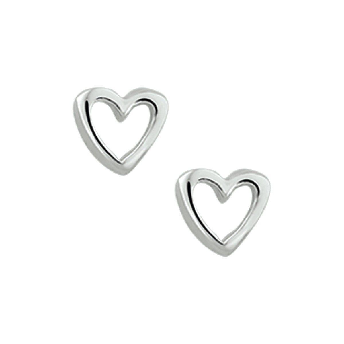 Fantasy Collection Oorbellen hart zilver