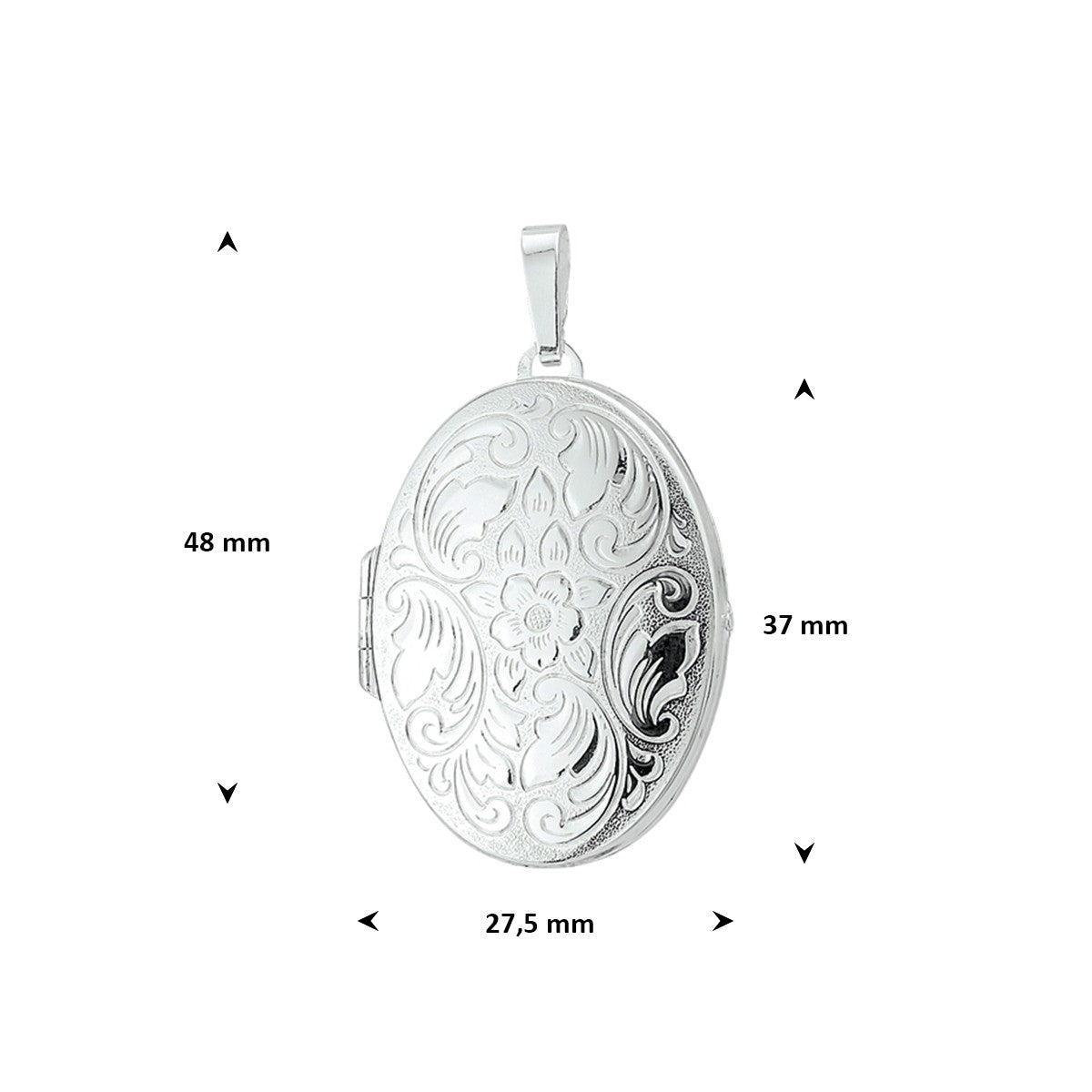 Medaillon gravure 37 mm zilver