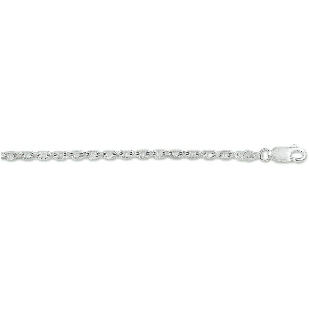 Fantasy Collection Collier anker gediamanteerd 2,5 mm zilver - PSN1015540