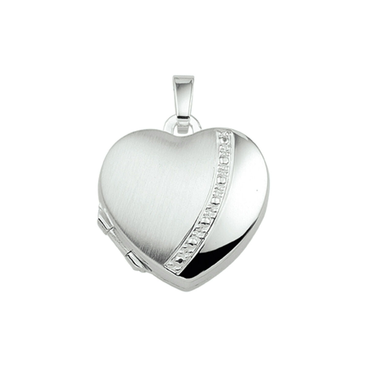 Fantasy Collection Medaillon poli/mat 17 mm zilver hanger
