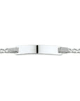 Zilver Wit Graveerarmband Anker Plaat 5,0 Mm 13-15 Cm 1015784 - PansiteNederland.nl