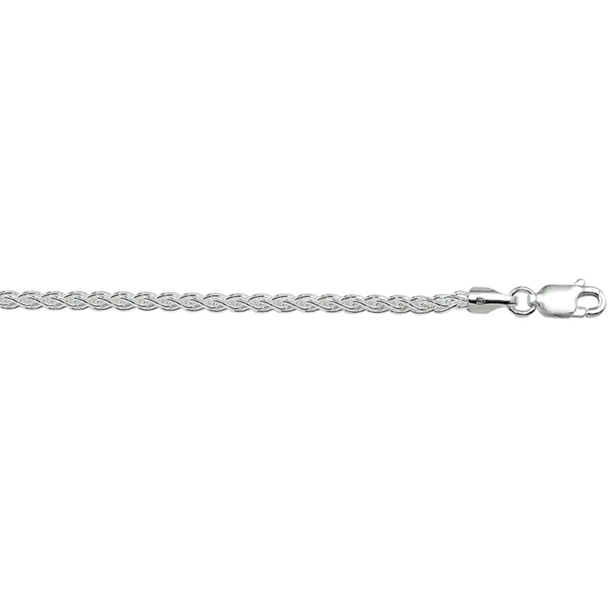 Fantasy Collection Vossestaart rond 1,7 mm zilver halsketting