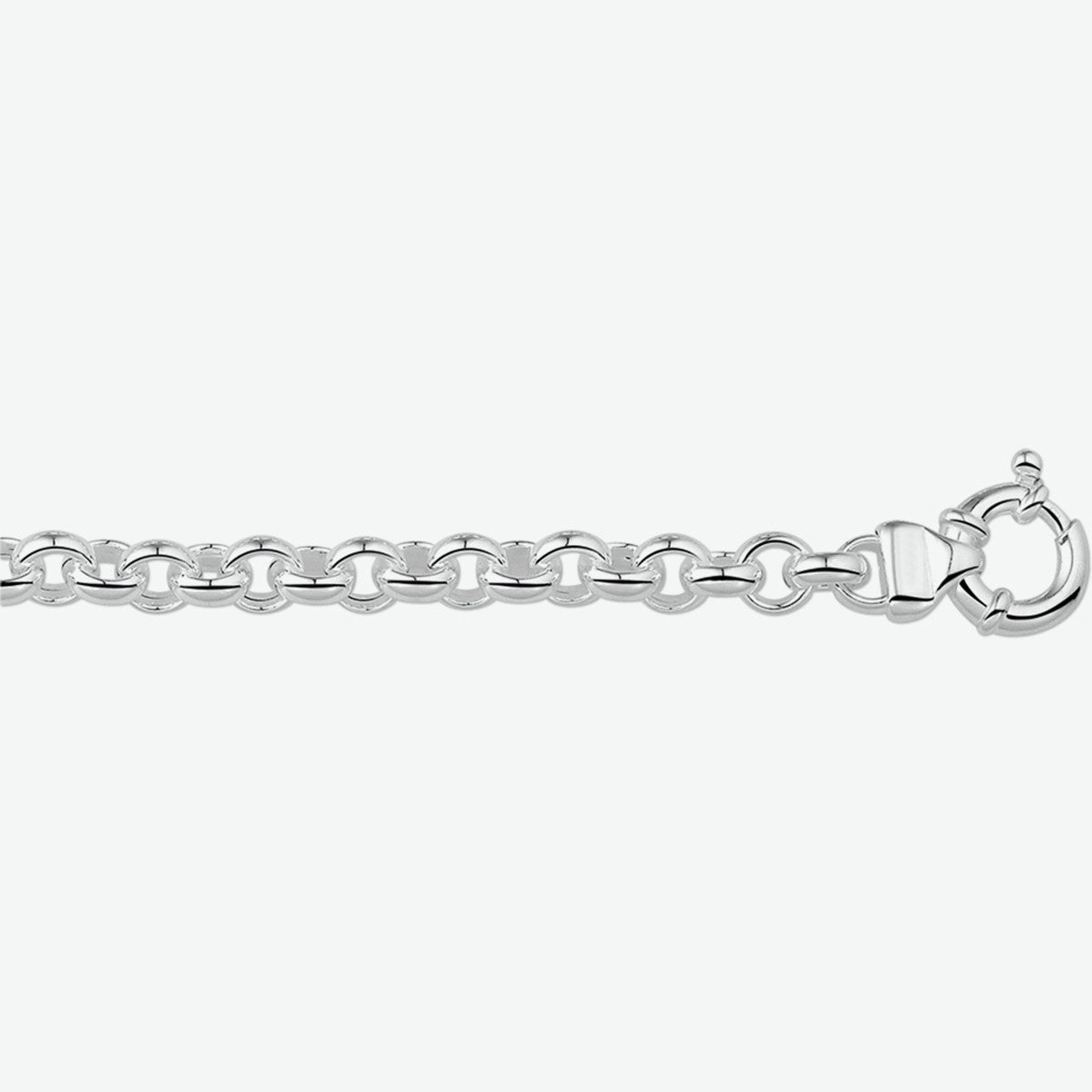 Fantasy Collection Armband jasseron 8,5 mm met groot veerslot zilver