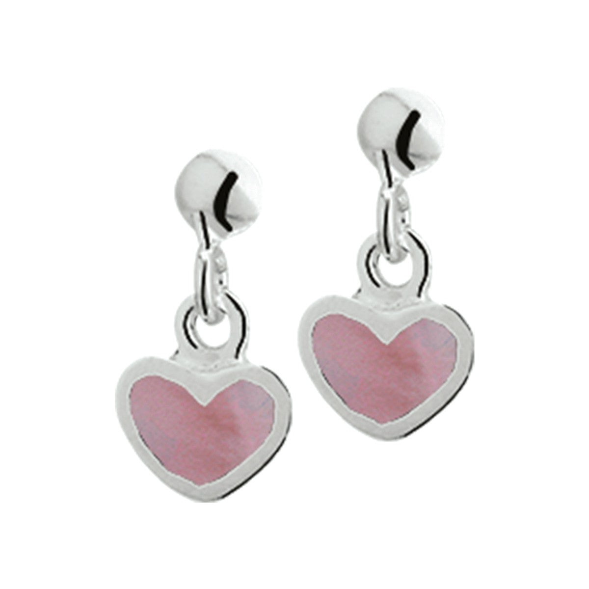 Fantasy Collection Hangende oorbellen hart zilver