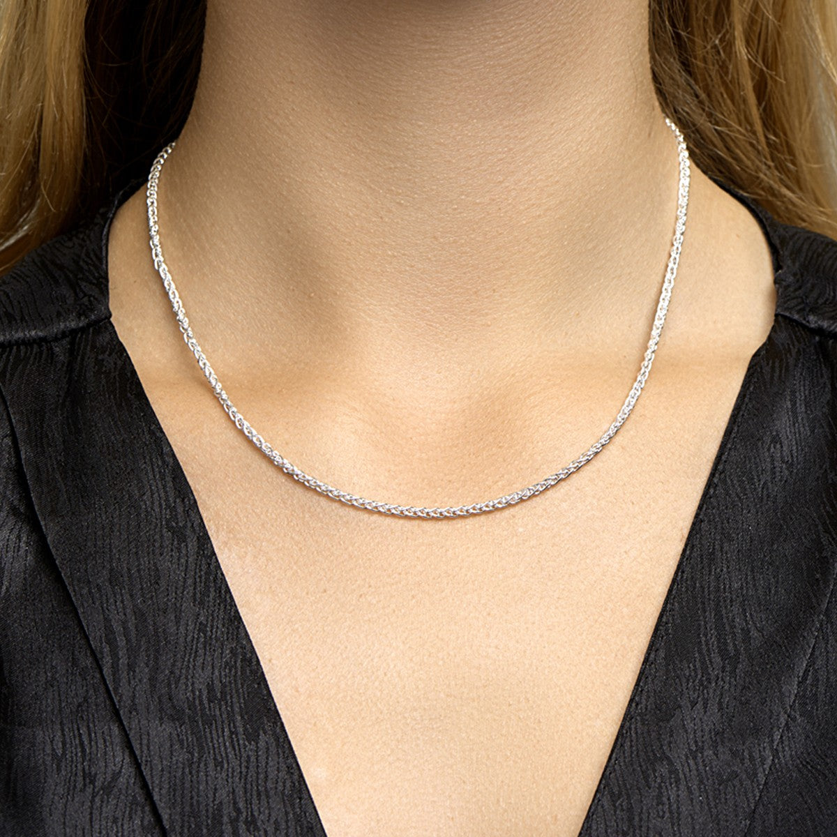 Fantasy Collection Vossestaart rond 2,5 mm zilver halsketting - PSN1016113