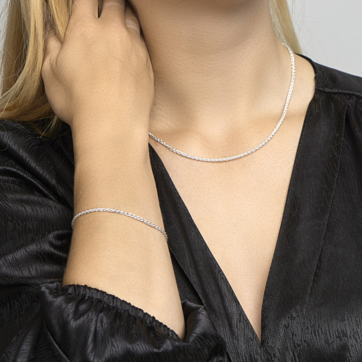Fantasy Collection Vossestaart rond 2,5 mm zilver halsketting - PSN1016113
