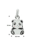 zilver hanger panda 1016309 - PansiteNederland.nl
