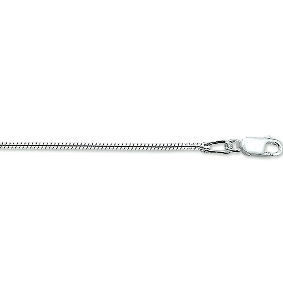 Fantasy Collection Slang rond 1,4 mm zilver halsketting - PSN1017068