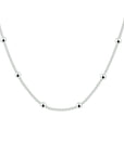 zilver wit collier bolletjes 3,0 mm 42 + 3 cm 1017316 - PansiteNederland.nl
