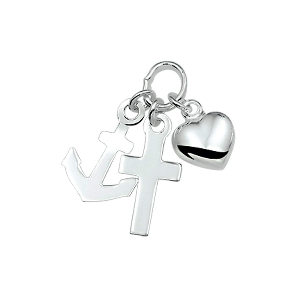 Fantasy Collection Hanger geloof, hoop en liefde zilver