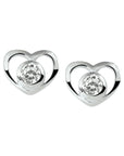 Zilver Oorknoppen Hart Zirkonia 1018727 - PansiteNederland.nl
