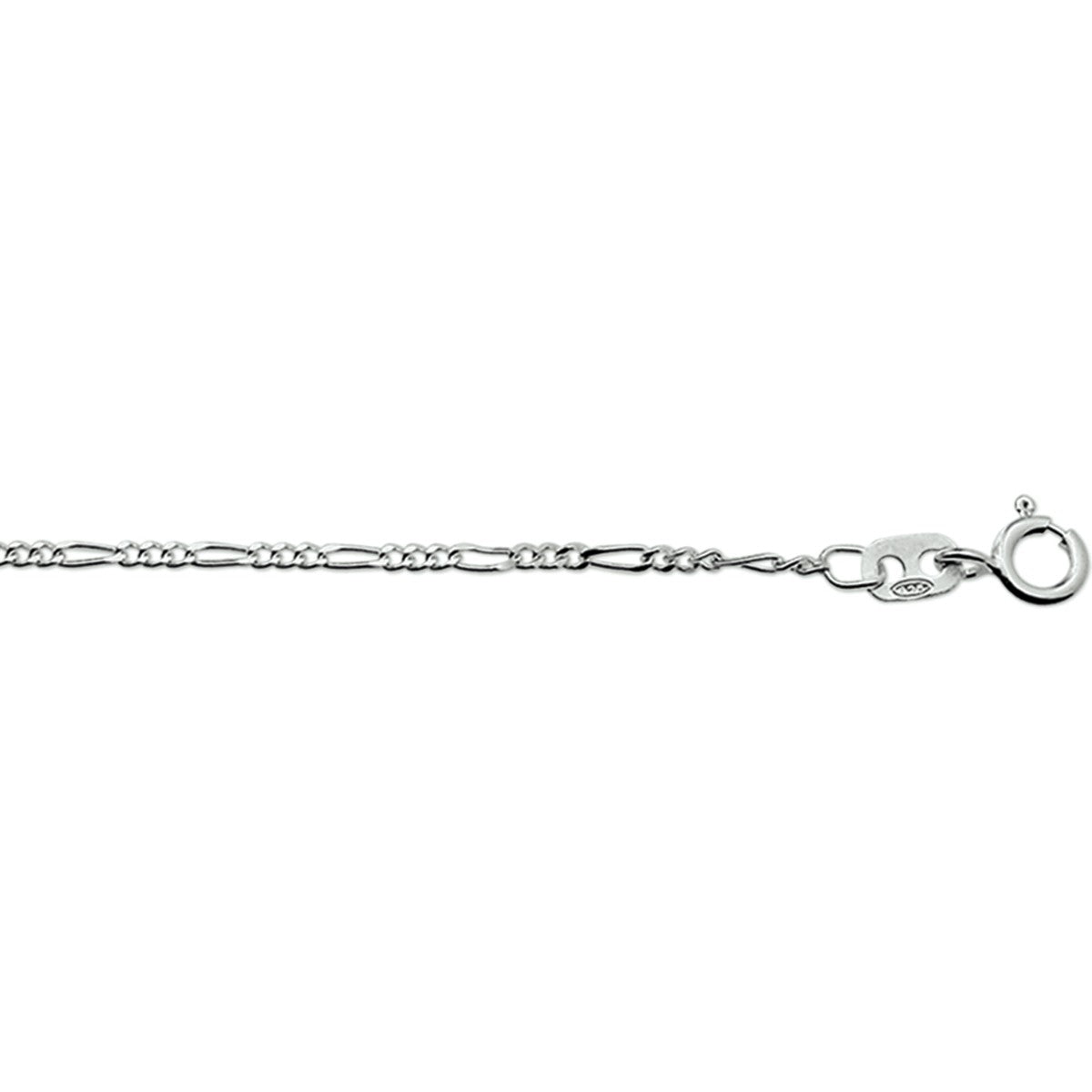 Fantasy Collection Collier figaro 1,5 mm zilver