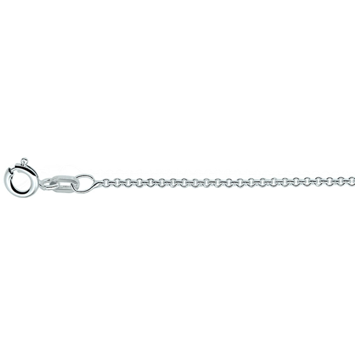 Fantasy Collection Collier anker rond 1,1 mm zilver