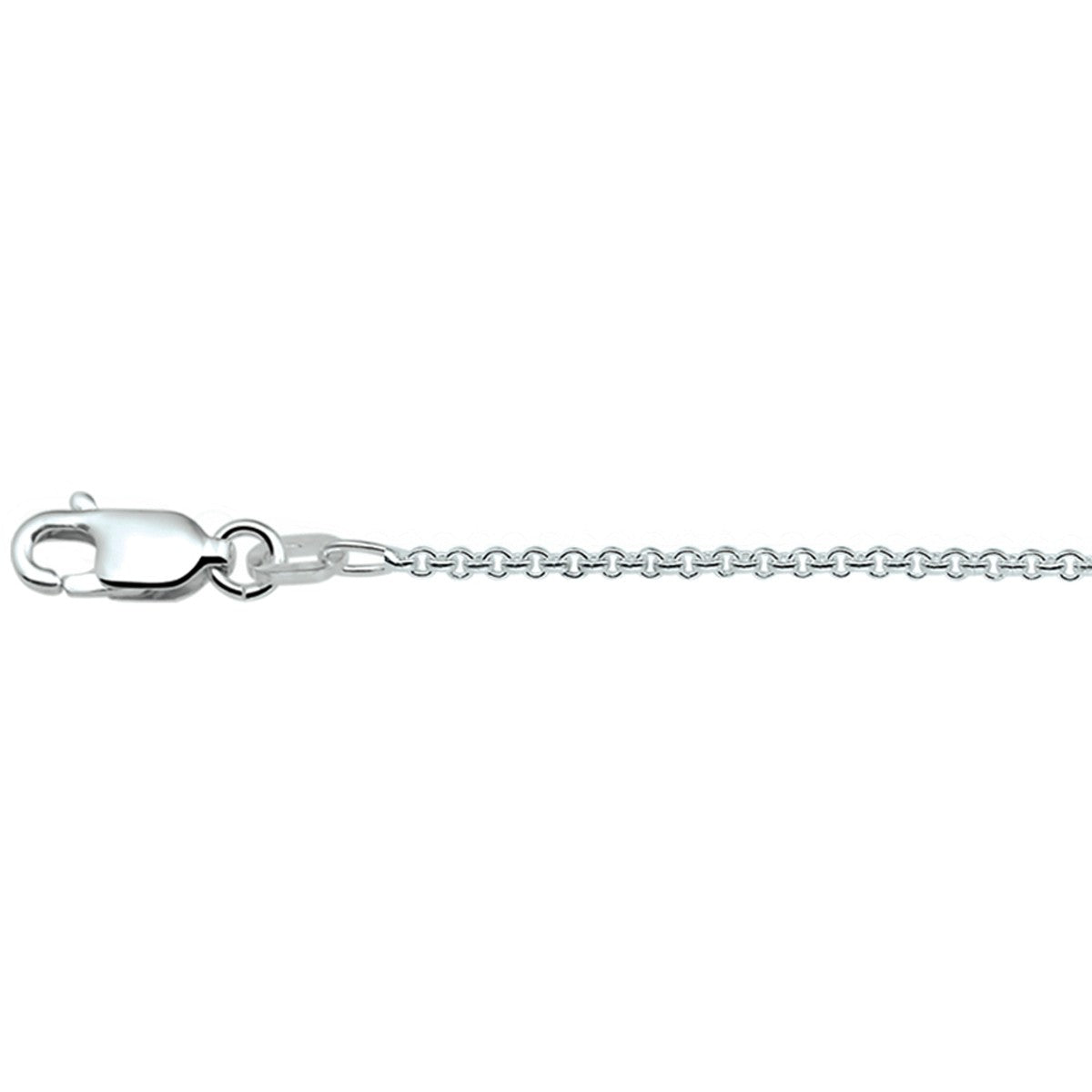 Fantasy Collection Collier anker rond 1,3 mm zilver