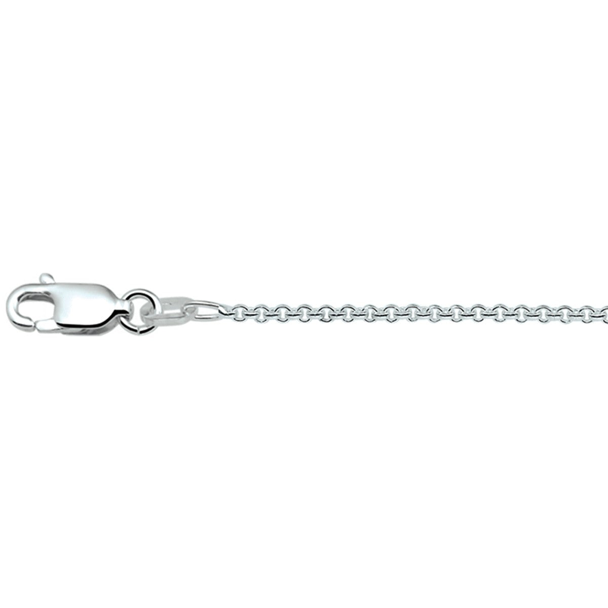 Fantasy Collection Collier anker rond 1,5 mm zilver