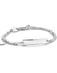 Zilver Graveerarmband Hart Gourmette 4-Zijdes Geslepen Plaat 4,0 mm 1019314 - PansiteNederland.nl
