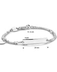 Zilver Graveerarmband Hart Gourmette 4-Zijdes Geslepen Plaat 4,0 mm 1019314 - PansiteNederland.nl