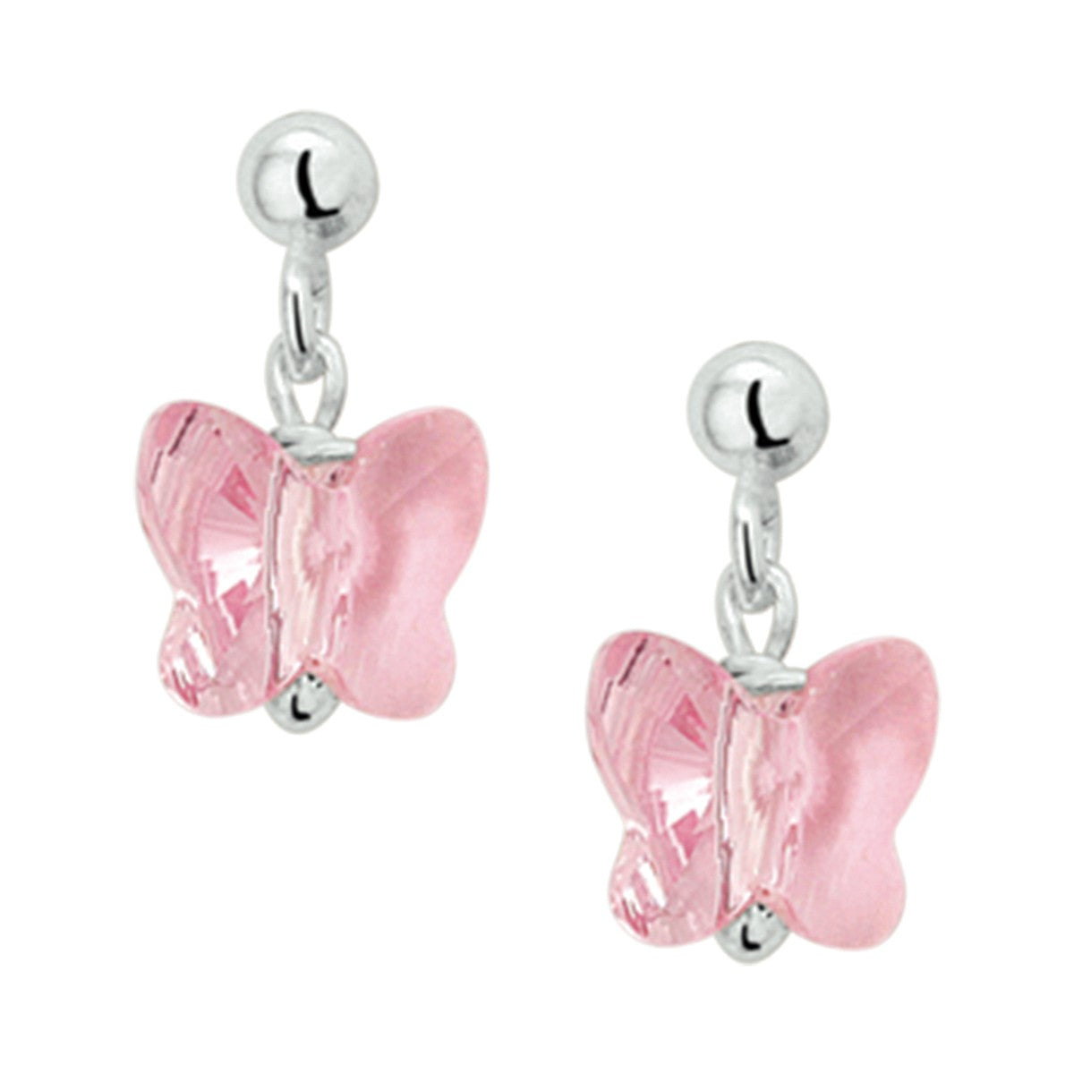 Fantasy Collection Hangende oorbellen vlinder zilver