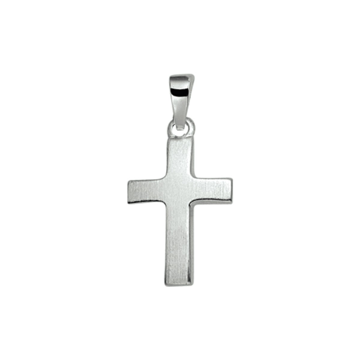 Fantasy Collection Hanger kruis poli/mat zilver