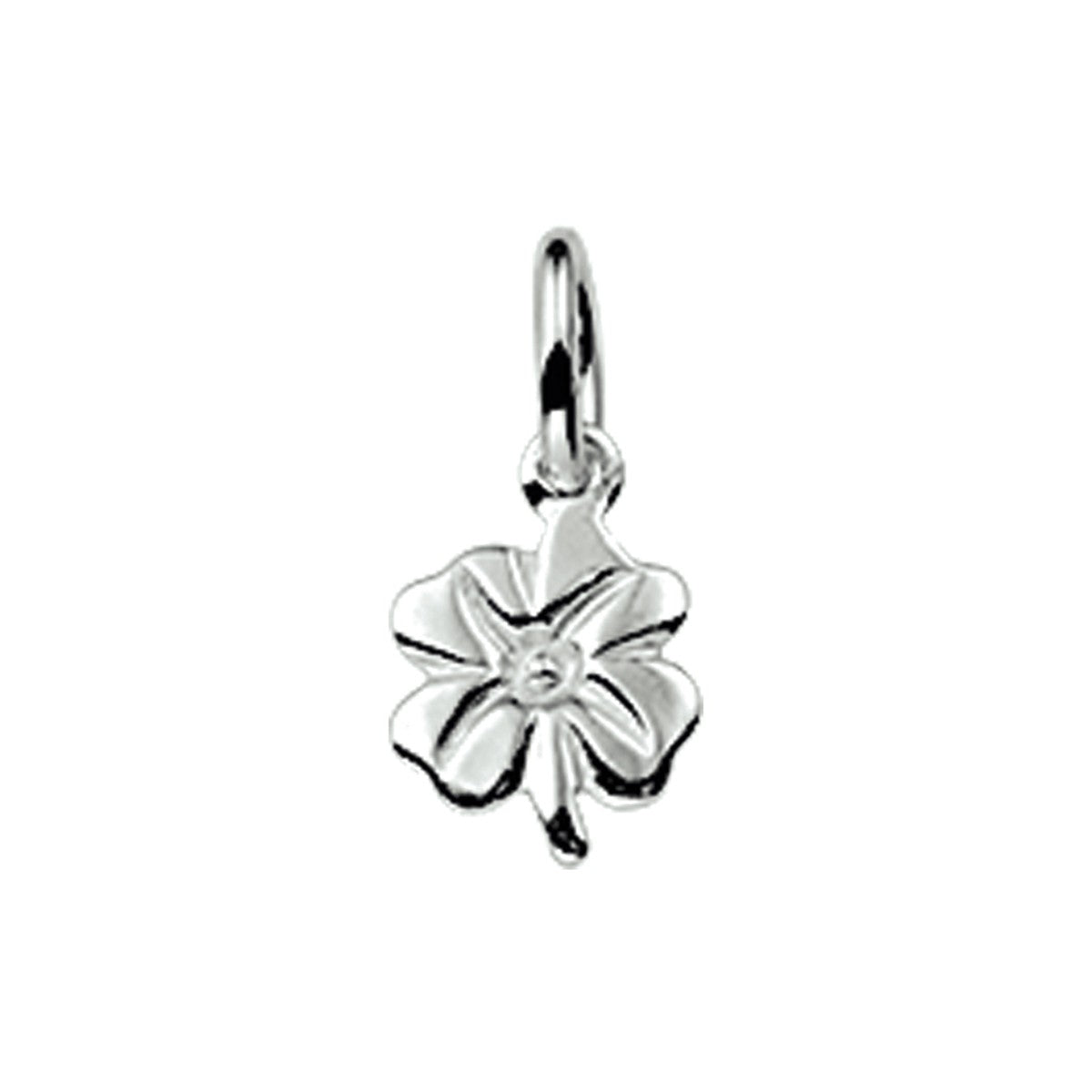 Fantasy Collection Hanger klavertje 6 mm zilver