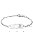 Zilveren Graveerarmband zirkonia - 1019634 - PansiteNederland.nl
