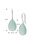 Zilver Oorhangers Chalcedoon Franse Haak 1019931 - PansiteNederland.nl