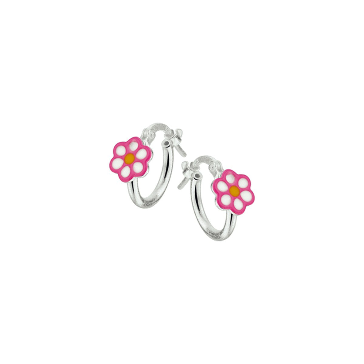 Fantasy Collection Oorbellen bloem zilver