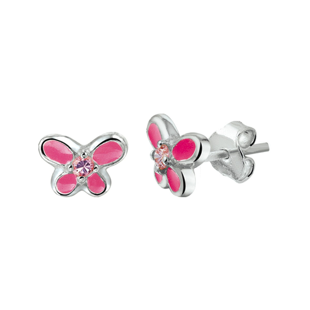 Fantasy Collection Oorbellen vlinder zilver